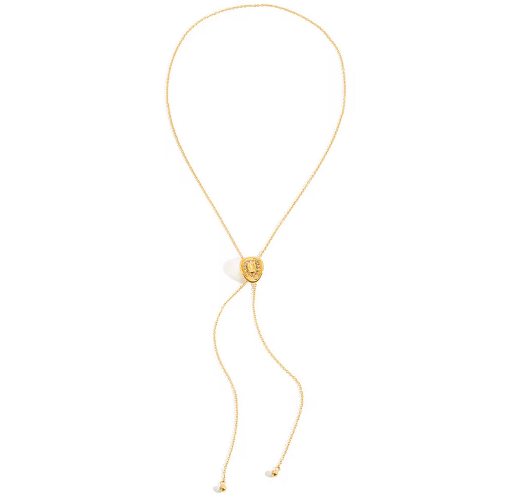 Gold Plated Cowboy Hat Necklace, Zircon Pendant, Western Jewelry