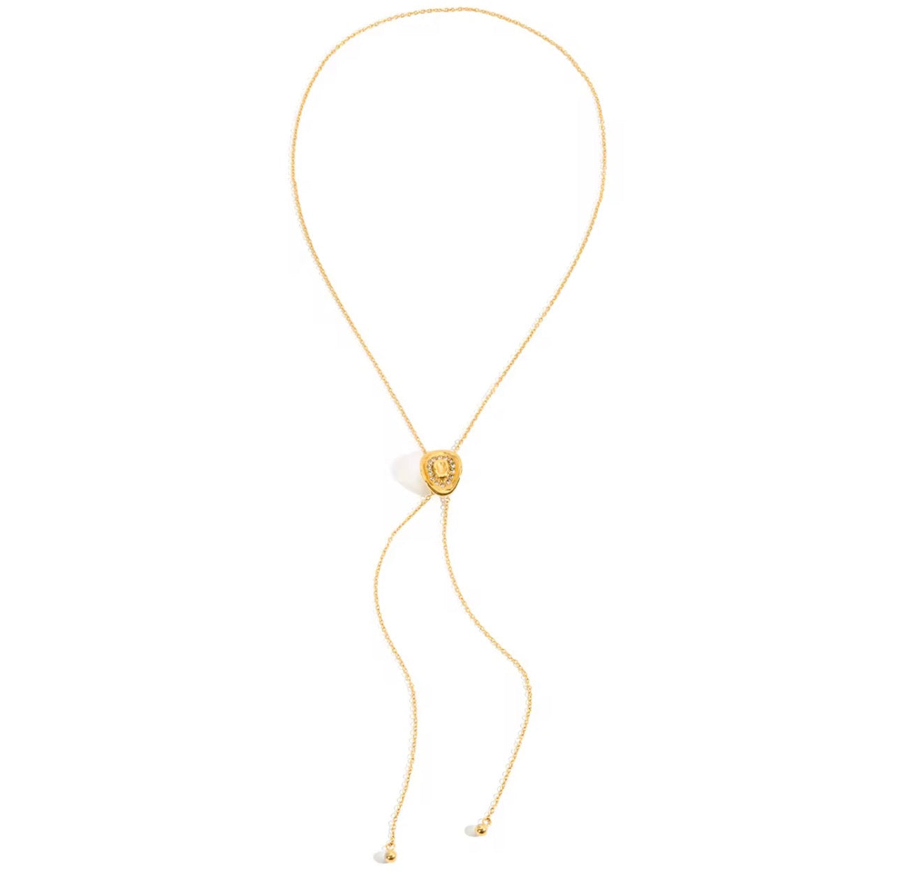 Gold Plated Cowboy Hat Necklace, Zircon Pendant, Western Jewelry